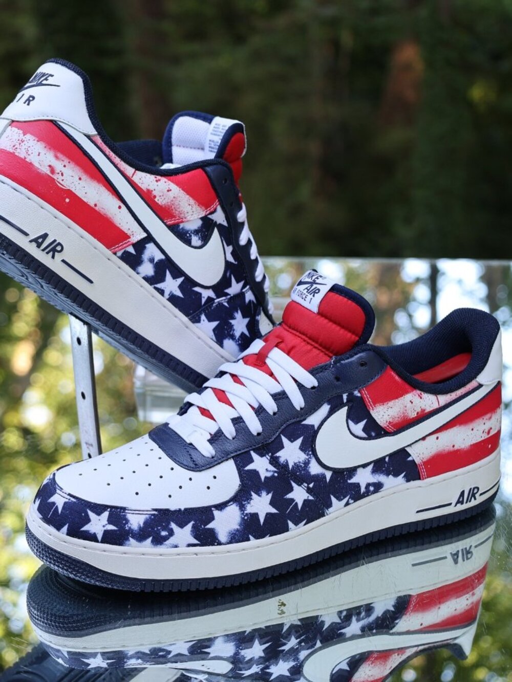 Nike Air Force 1 Low Independence Day Custom Size 15 - Picture 2 of 15